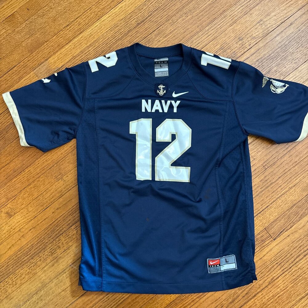 🏈  Navy Midshipmen Football Jersey #12 | Youth | Boys Large